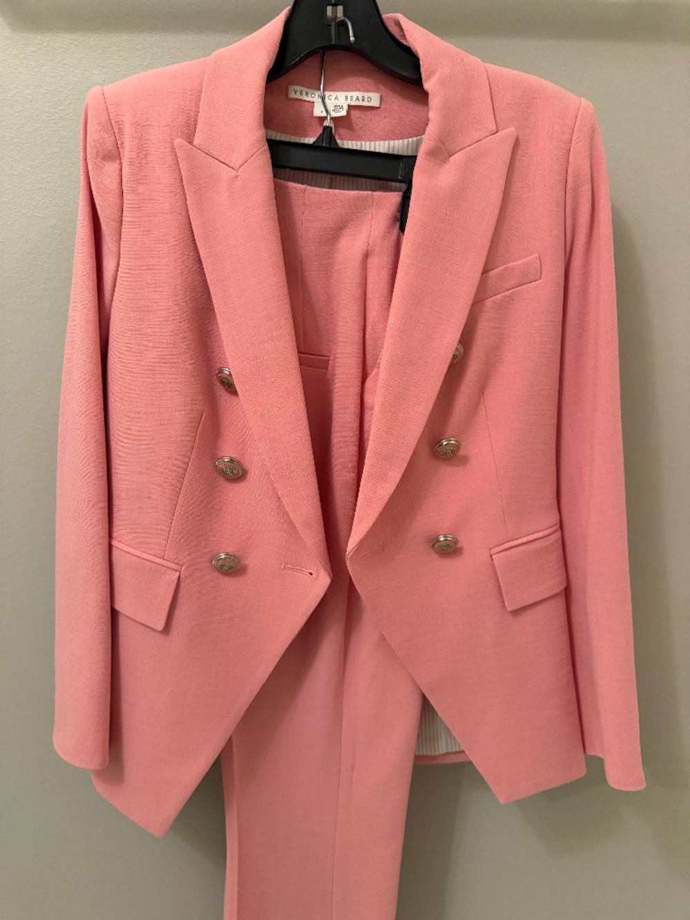 Veronica Beard Double Breasted Blazer & Pant Suit Set Size 4